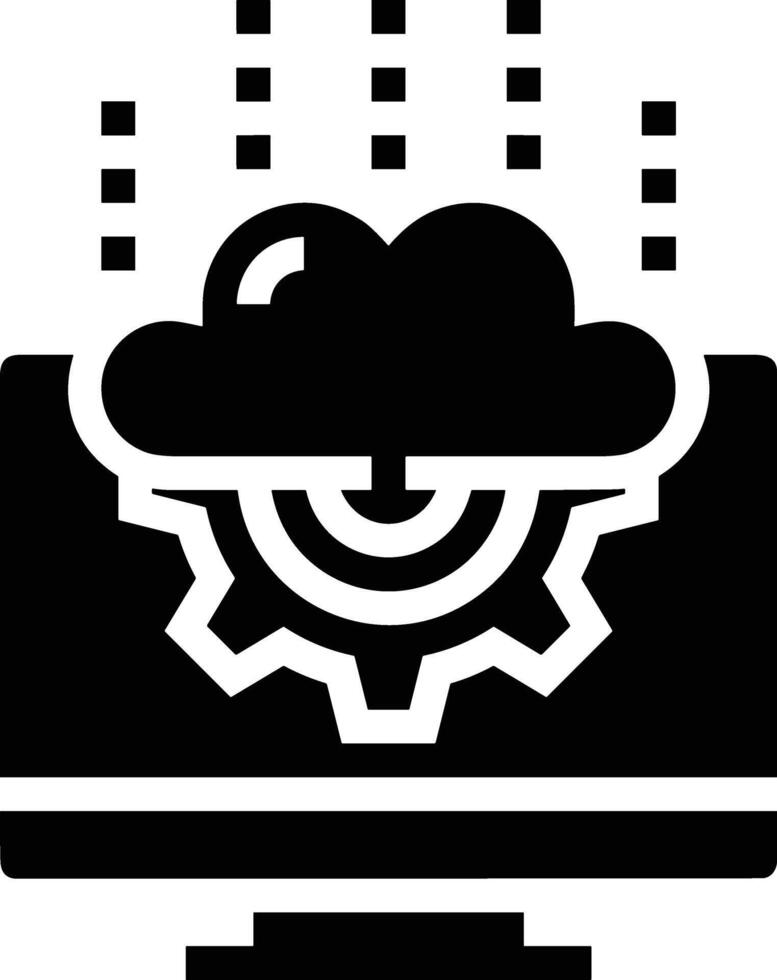 Cloud icon symbol image. Illustration of the hosting storage design vector