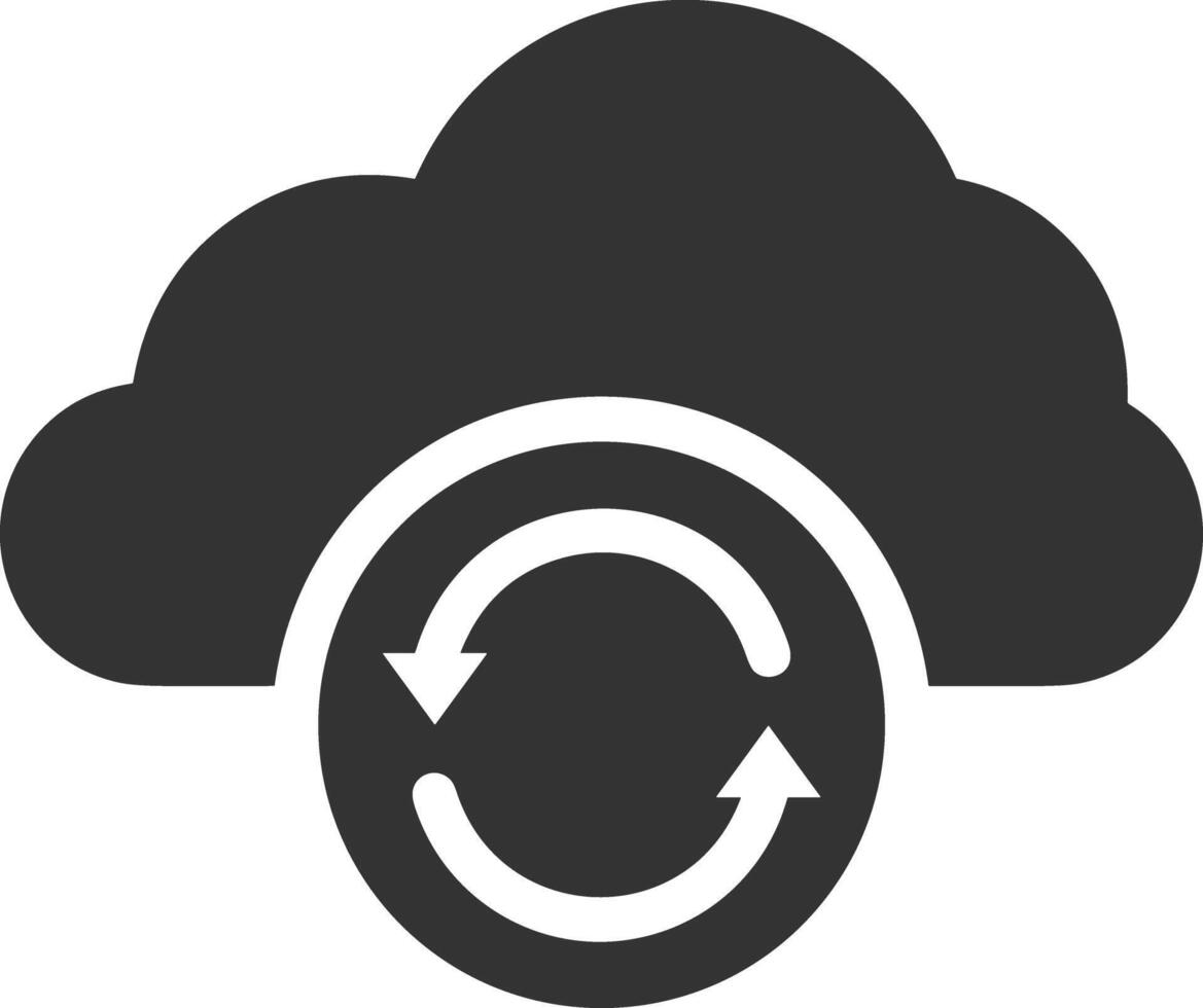 Cloud icon symbol image. Illustration of the hosting storage design vector