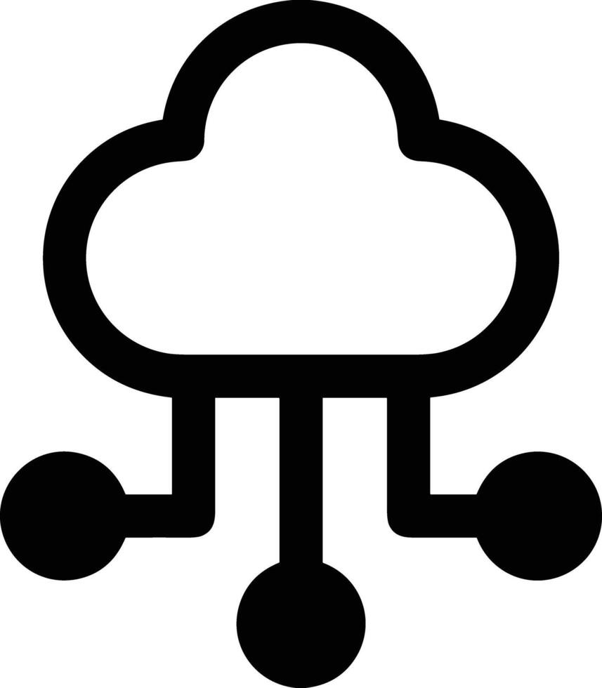 Cloud icon symbol image. Illustration of the hosting storage design vector