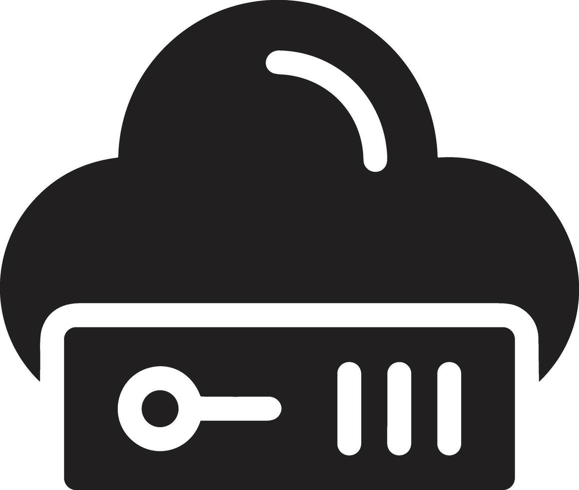 Cloud icon symbol image. Illustration of the hosting storage design vector