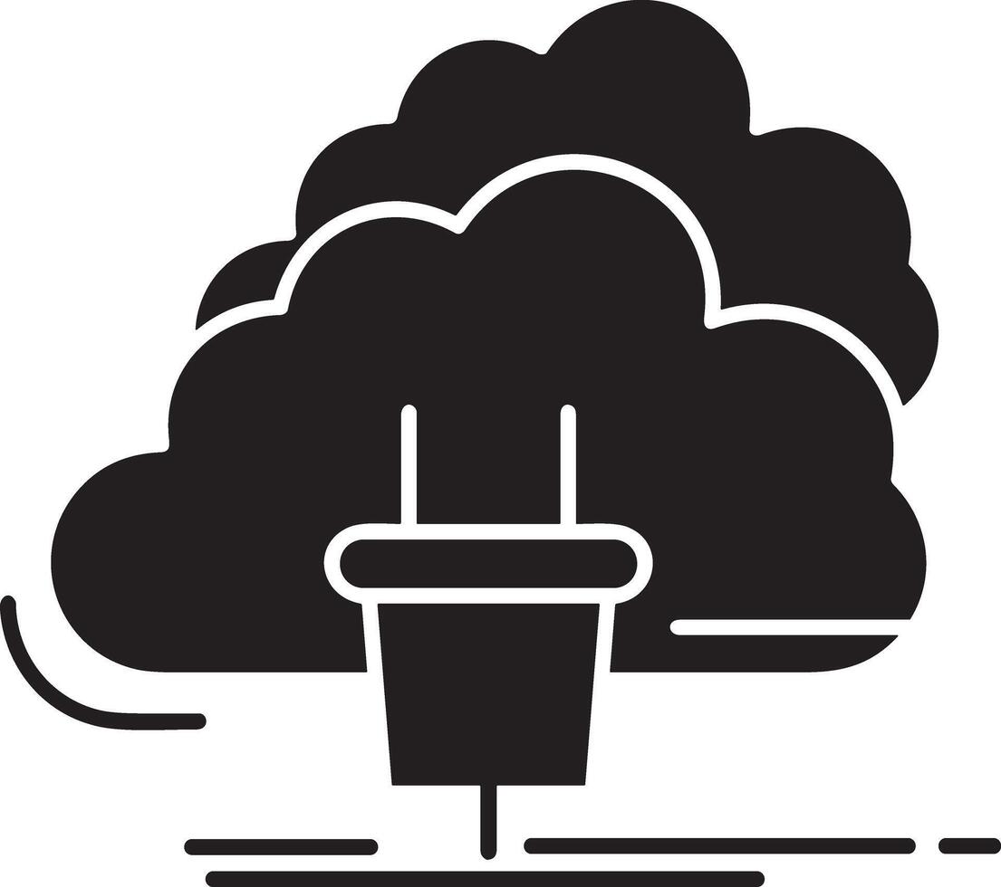 Cloud icon symbol image. Illustration of the hosting storage design vector