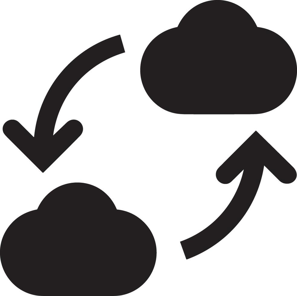 Cloud icon symbol image. Illustration of the hosting storage design vector