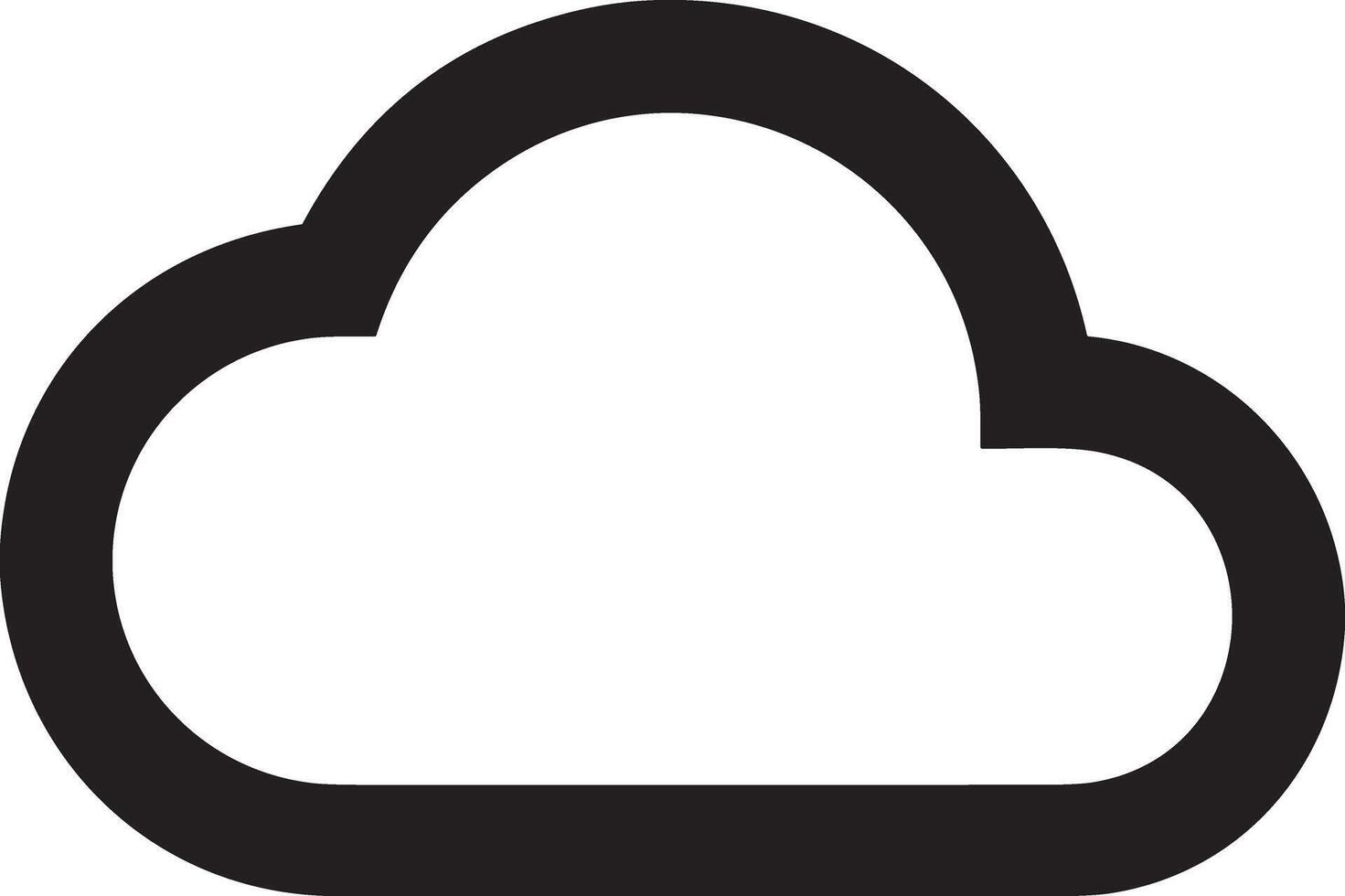 Cloud icon symbol image. Illustration of the hosting storage design vector