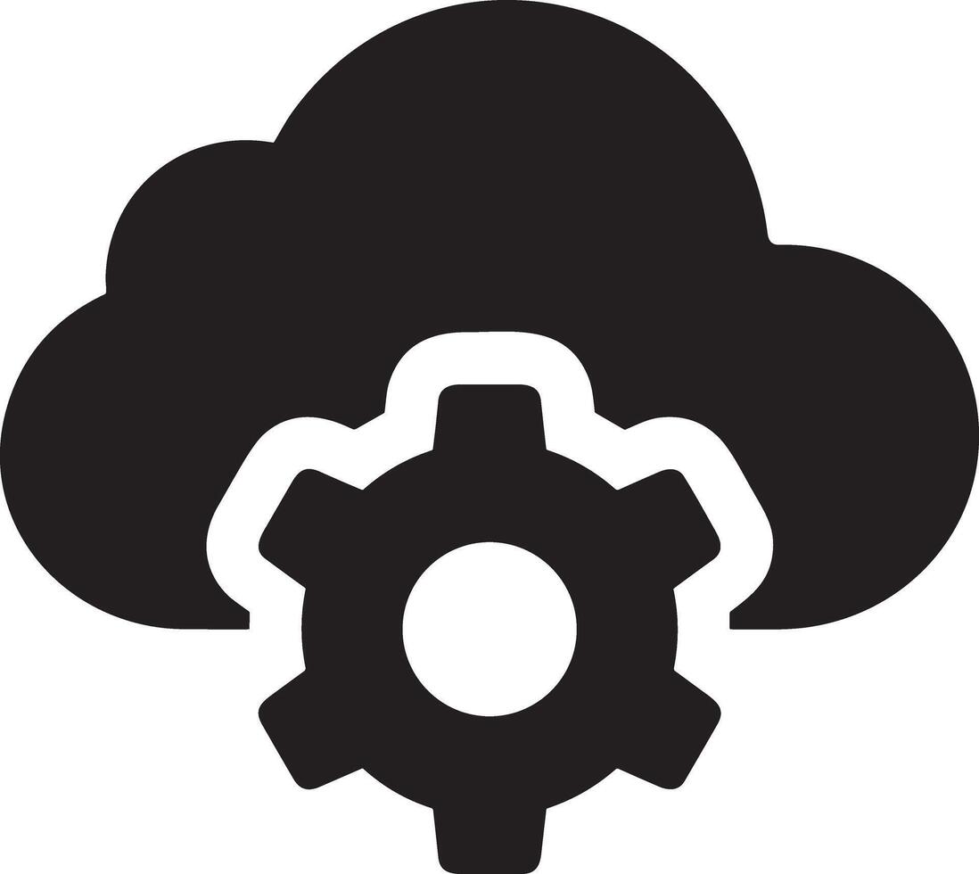 Cloud icon symbol image. Illustration of the hosting storage design vector