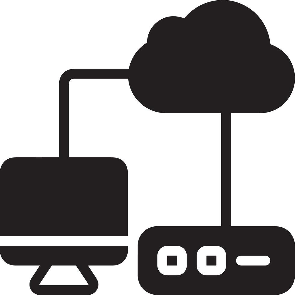 Cloud icon symbol image. Illustration of the hosting storage design vector