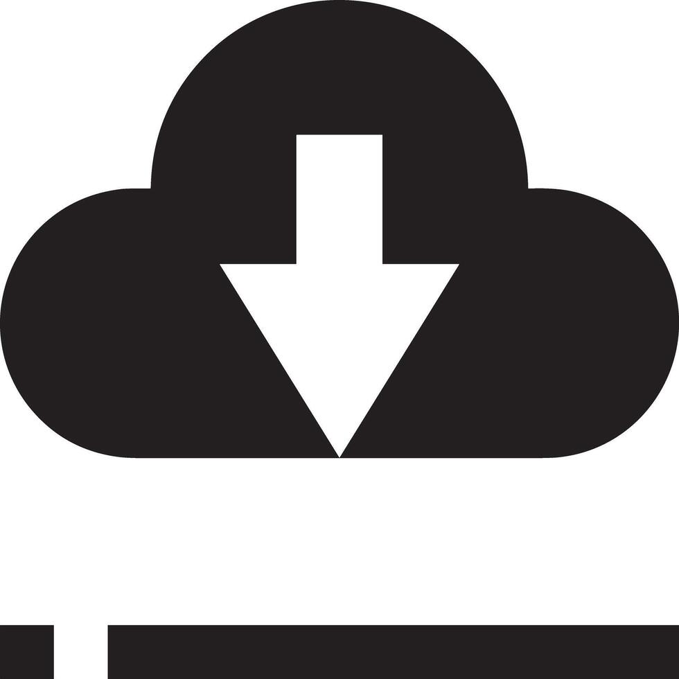 Cloud icon symbol image. Illustration of the hosting storage design vector