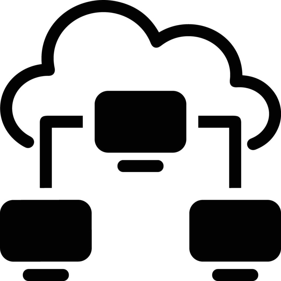 Cloud icon symbol image. Illustration of the hosting storage design vector