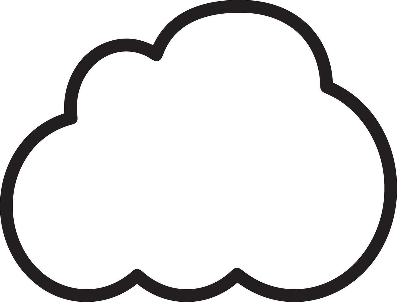 Cloud icon symbol image. Illustration of the hosting storage design vector