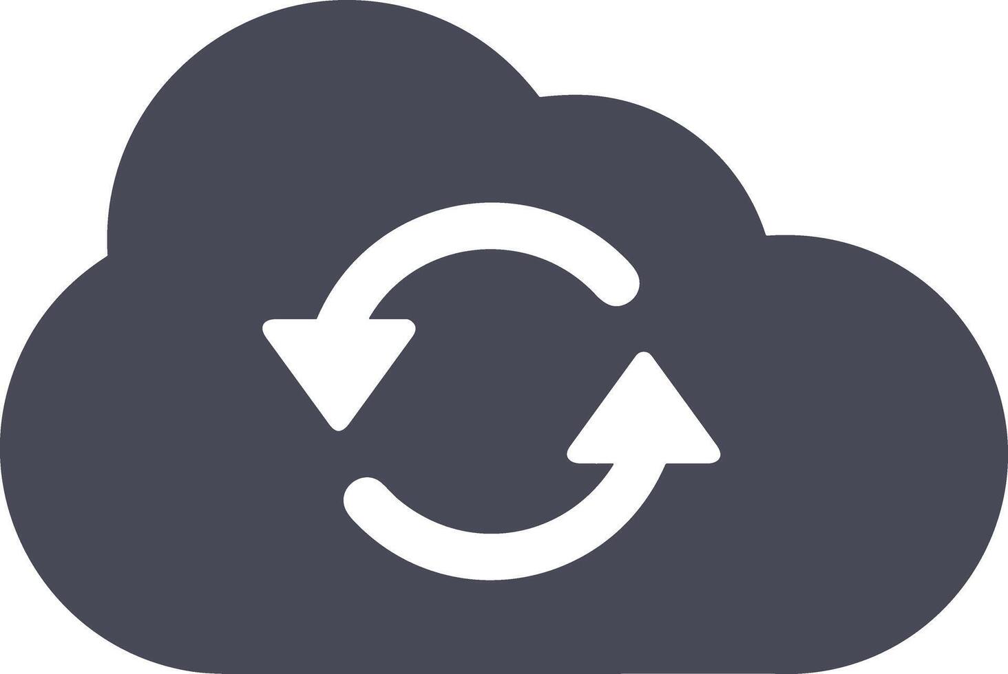Cloud icon symbol image. Illustration of the hosting storage design vector