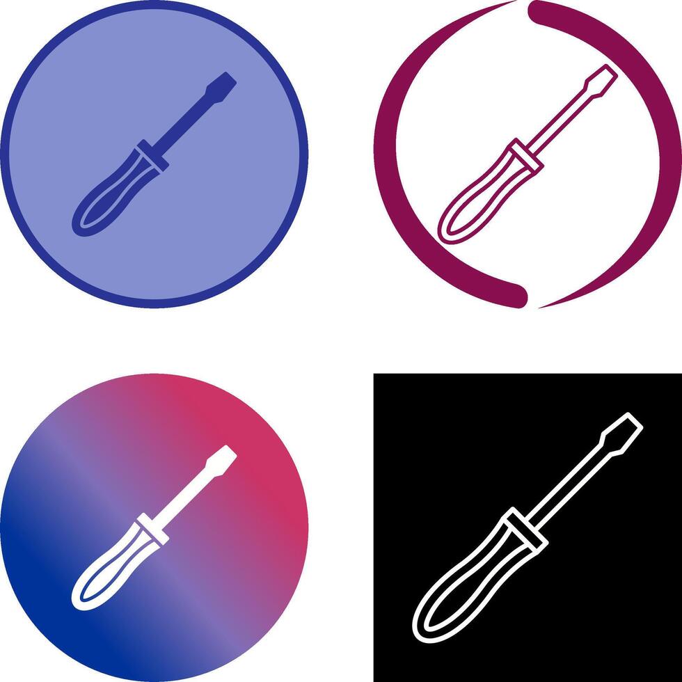 Screwdriver Icon Design vector