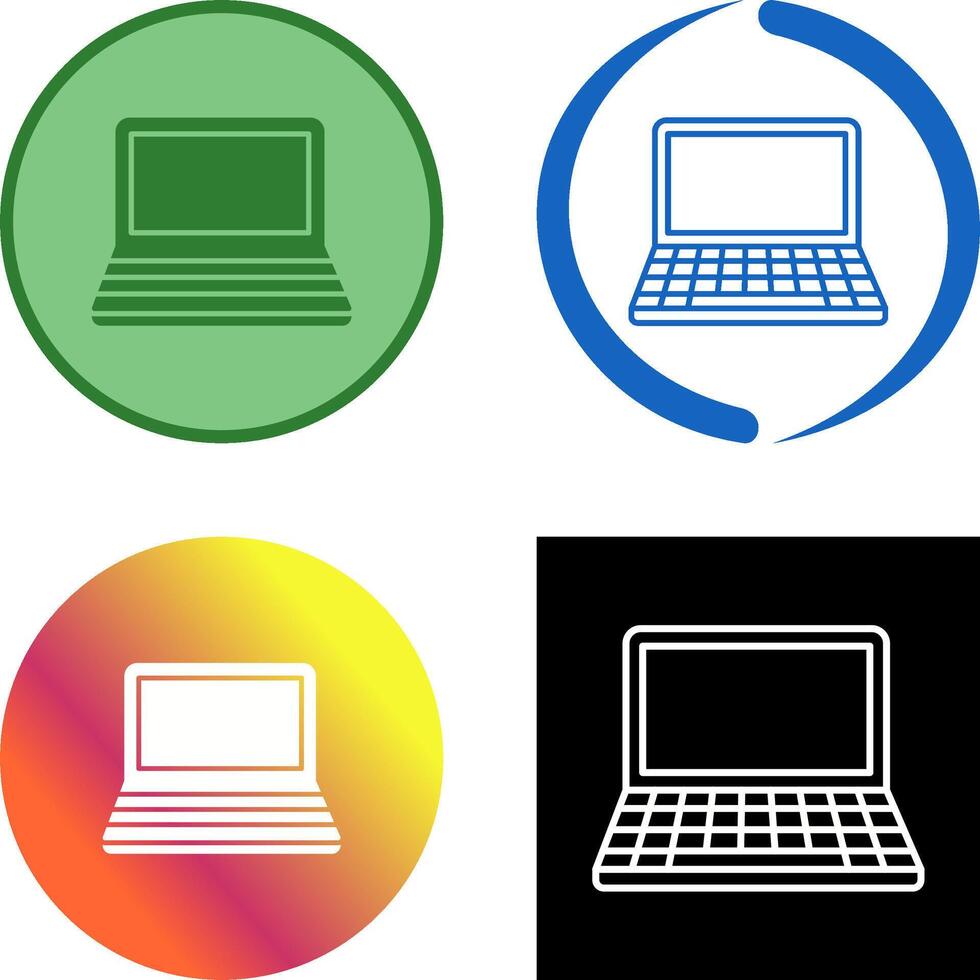 Laptop Icon Design vector