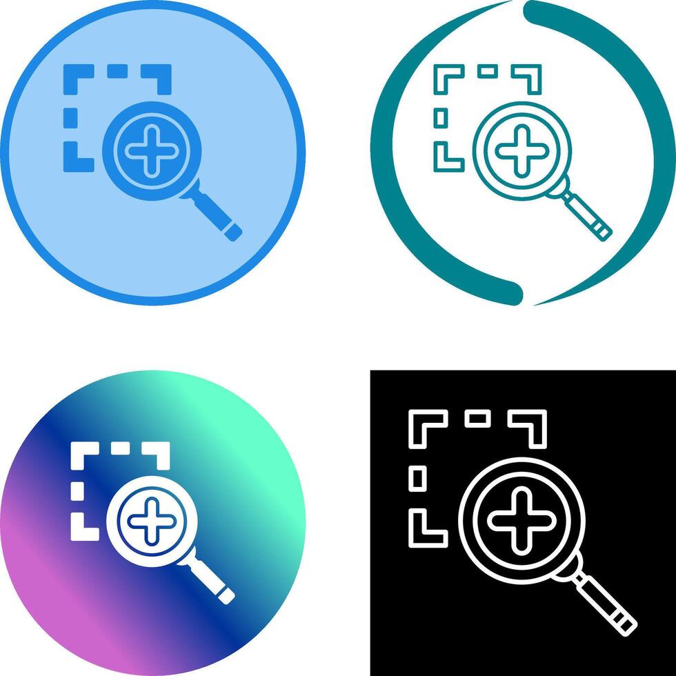 Zoom In Icon Design vector