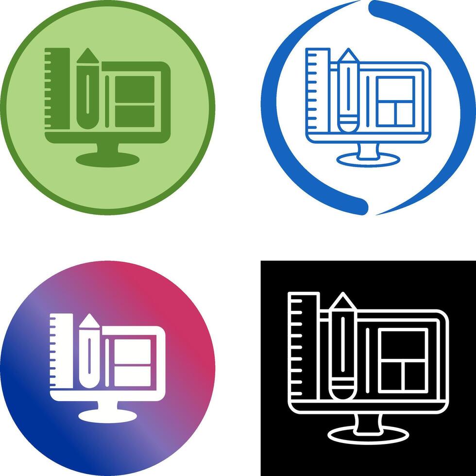 Web Design Icon Design vector