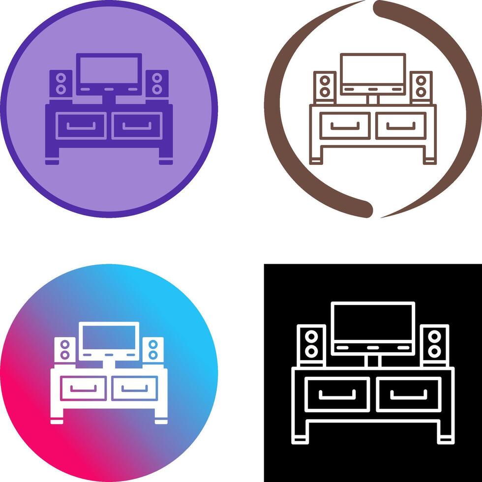 Television Icon Design vector