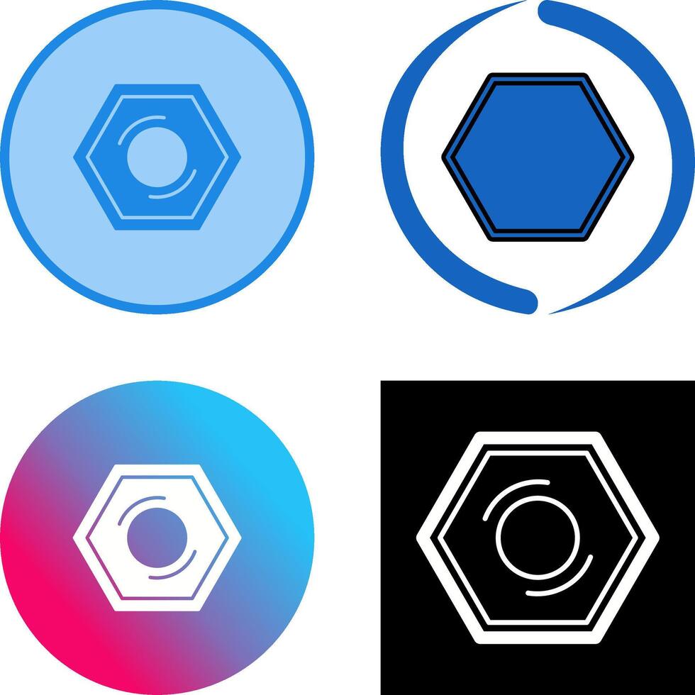 Nut Icon Design vector