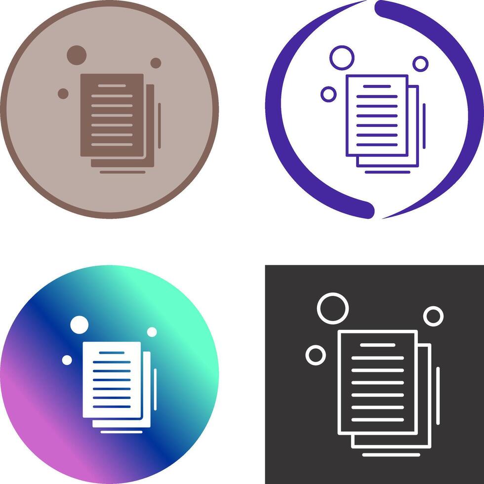Document Icon Design vector