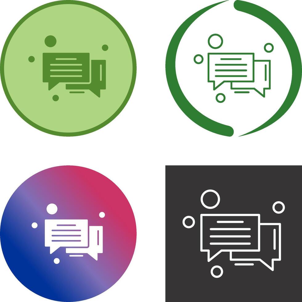 Message Bubble Icon Design vector