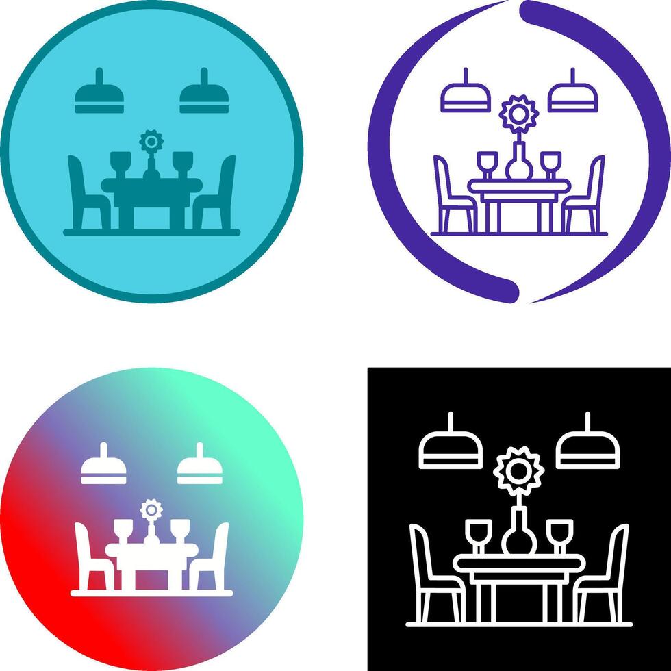 Table Icon Design vector
