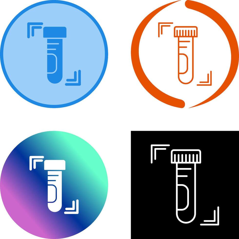 Test Tube Icon Design vector