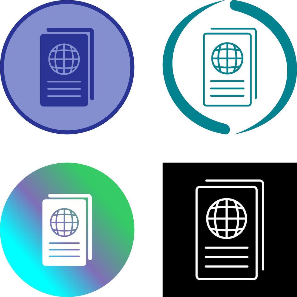 Global Report Icon Design vector
