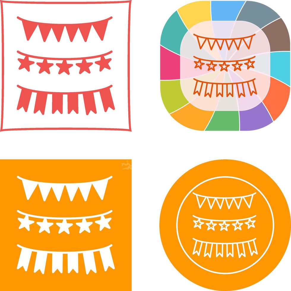 Garlands Icon Design vector