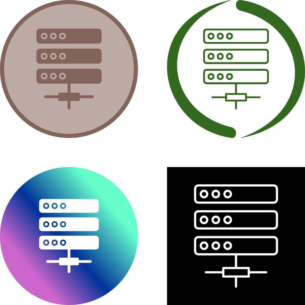 Server Icon Design vector