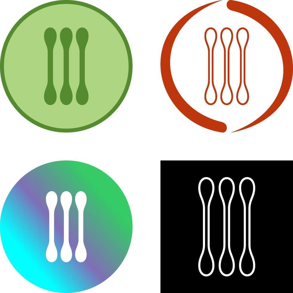Cotton Bud Icon Design vector