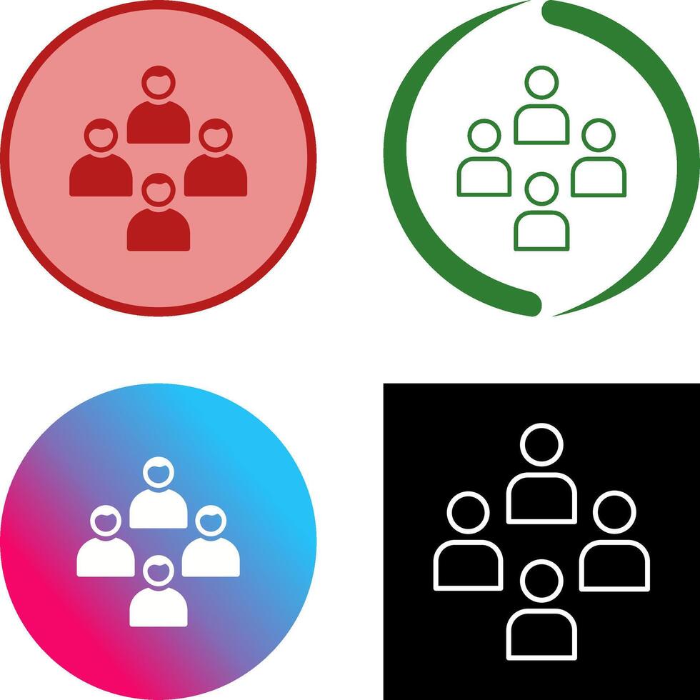 Network Group Icon Design vector