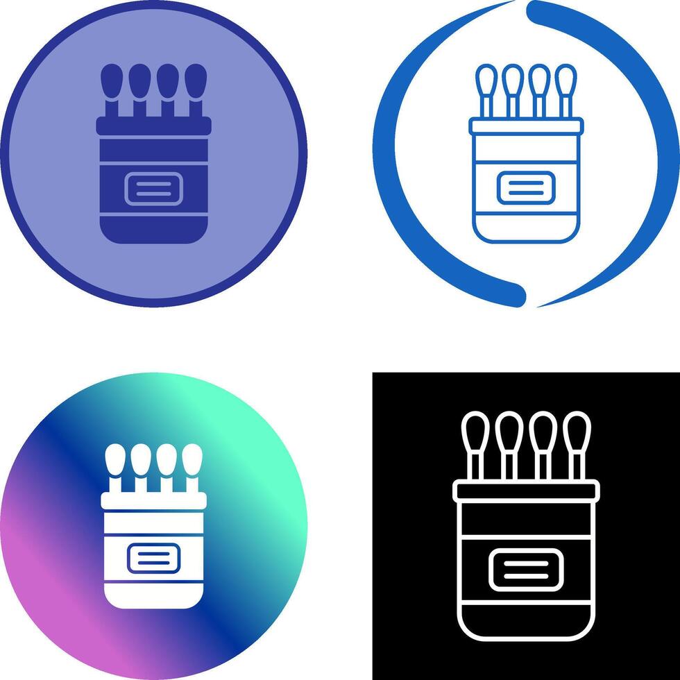 Cotton buds Icon Design vector