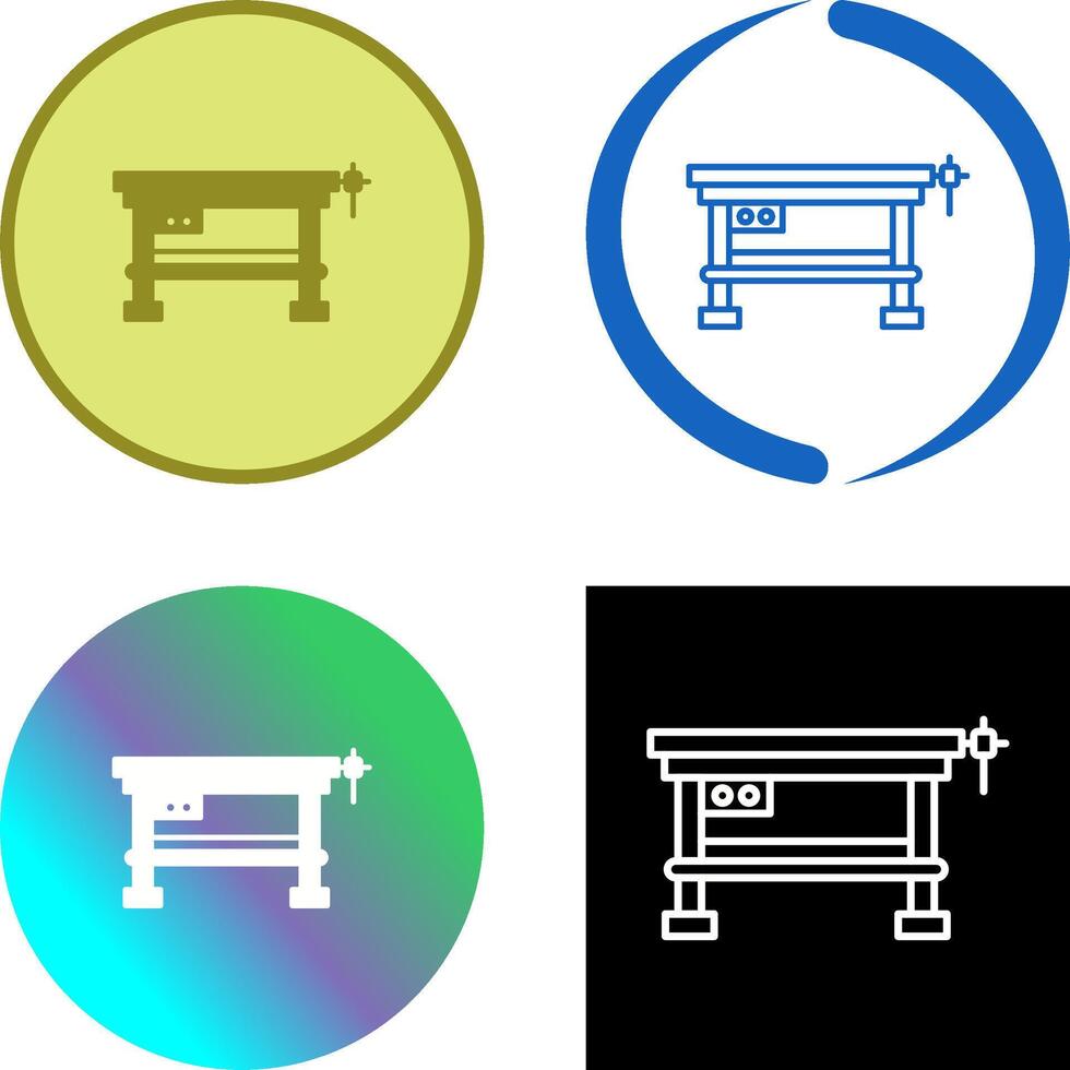 Work Bench Icon Design vector
