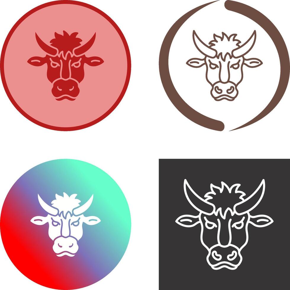 Bison Icon Design vector
