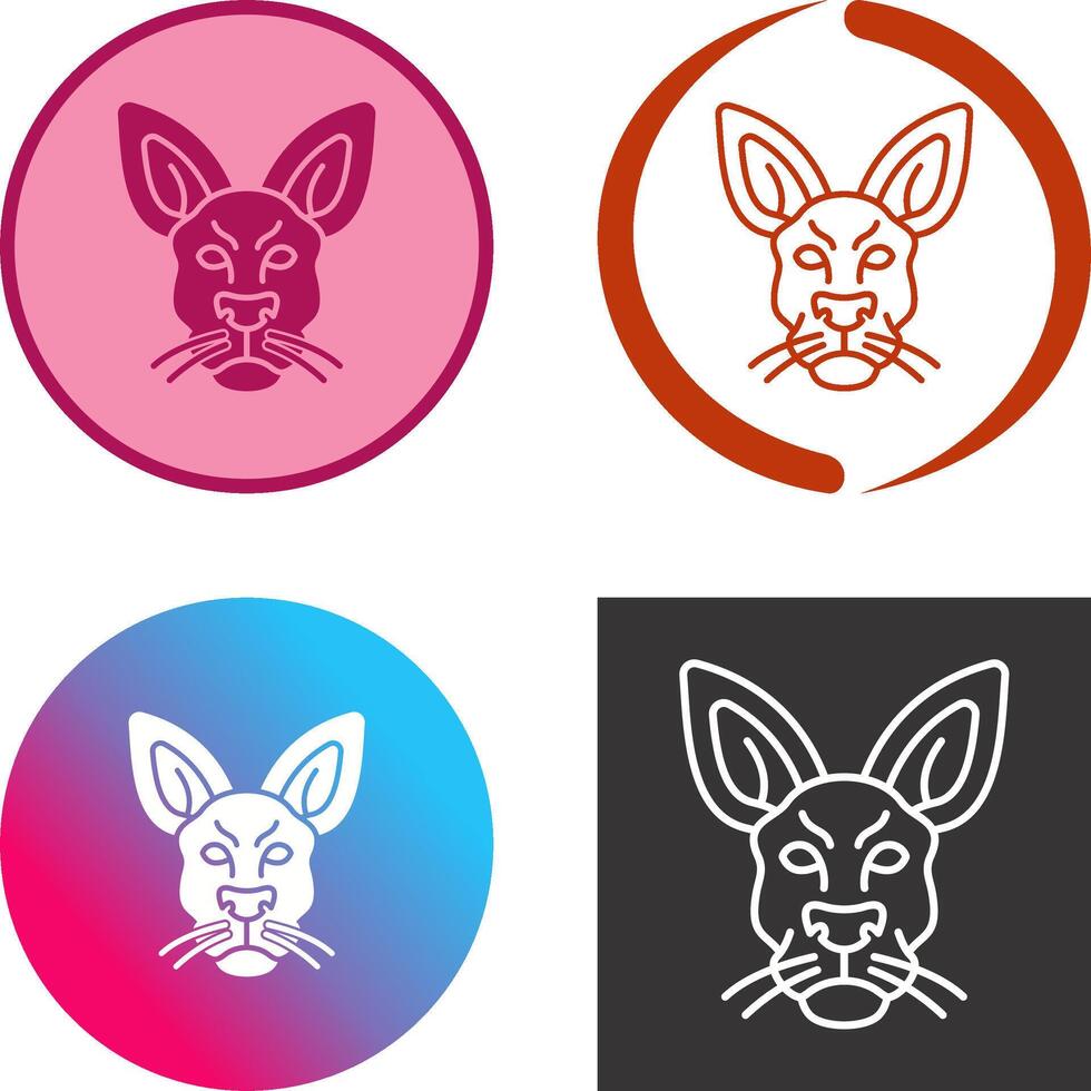 Kangaroo Icon Design vector