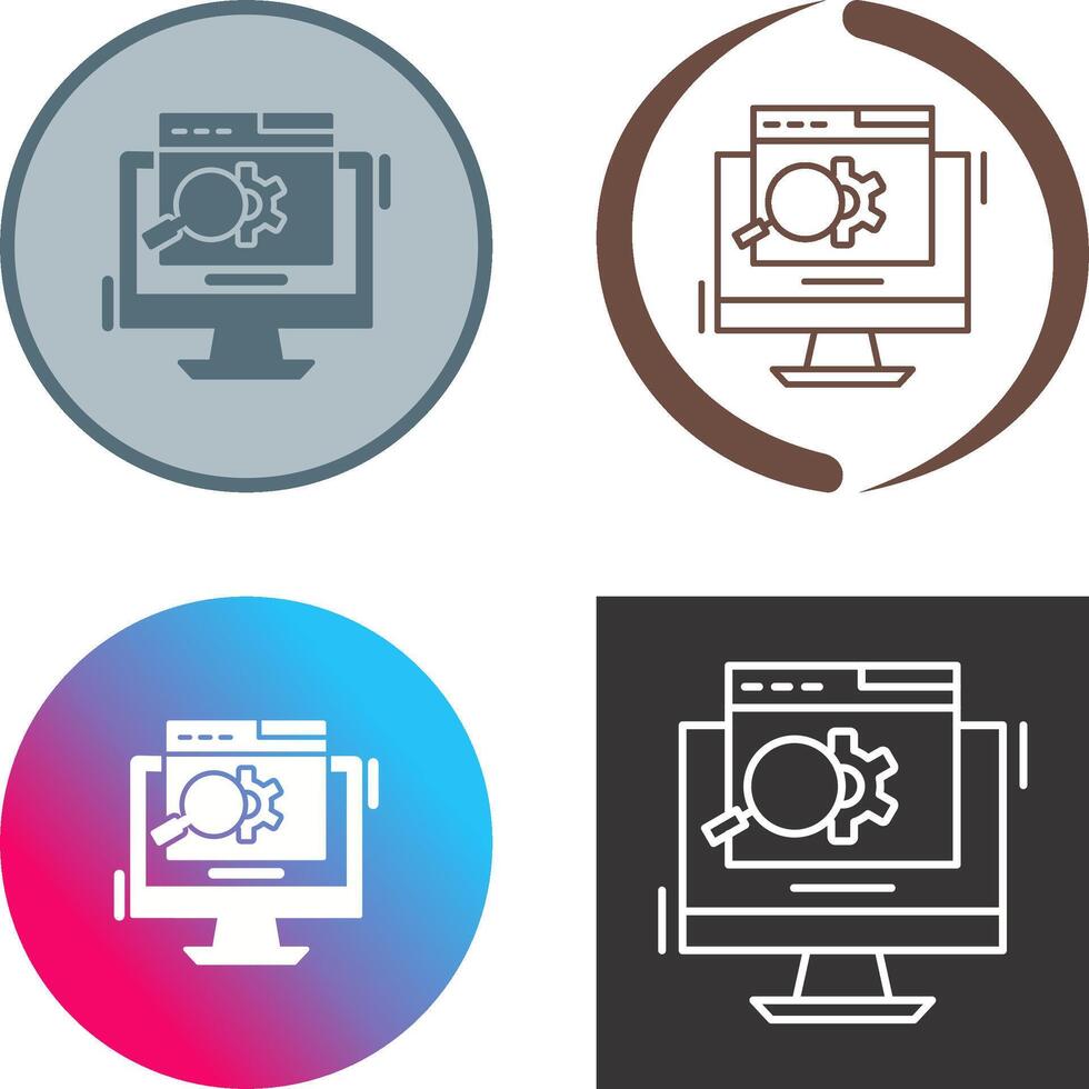 Search Engine Icon Design vector