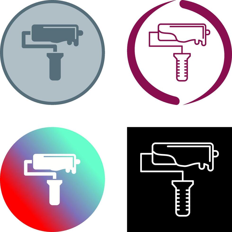 Roller Icon Design vector