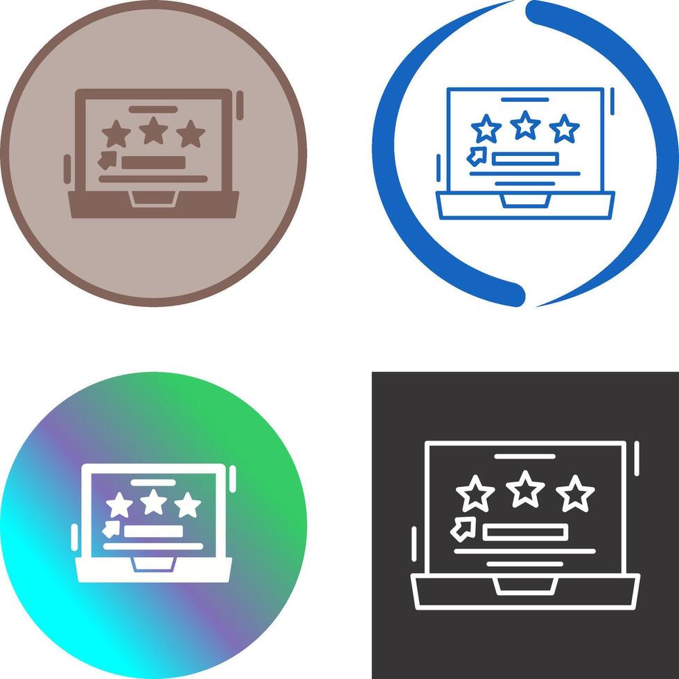 Rating Icon Design vector