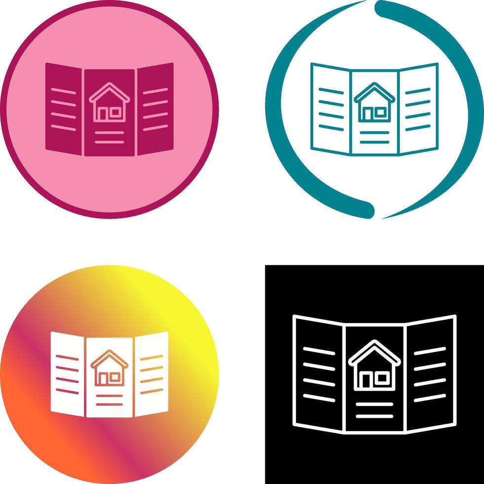 Brochure Icon Design vector