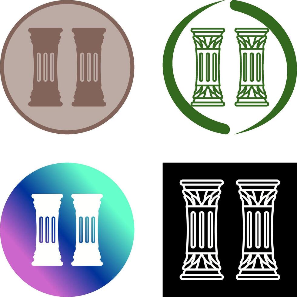 Column Icon Design vector