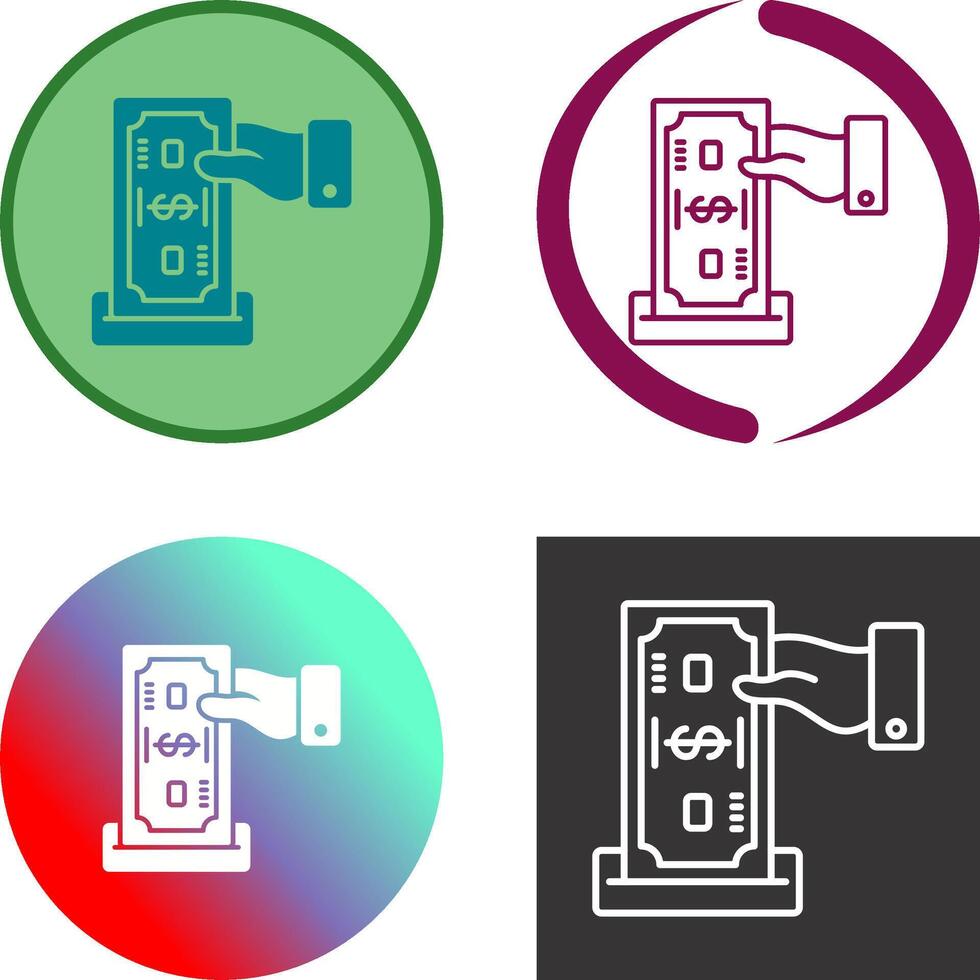 Deposit Icon Design vector