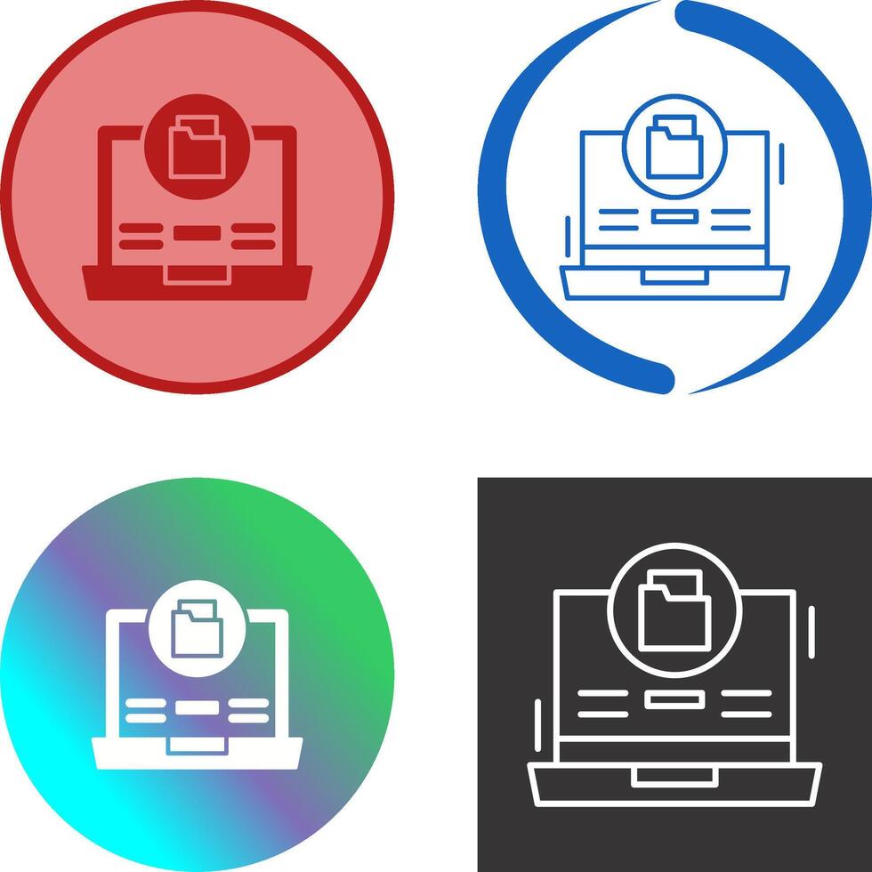 Data Storage Icon Design vector