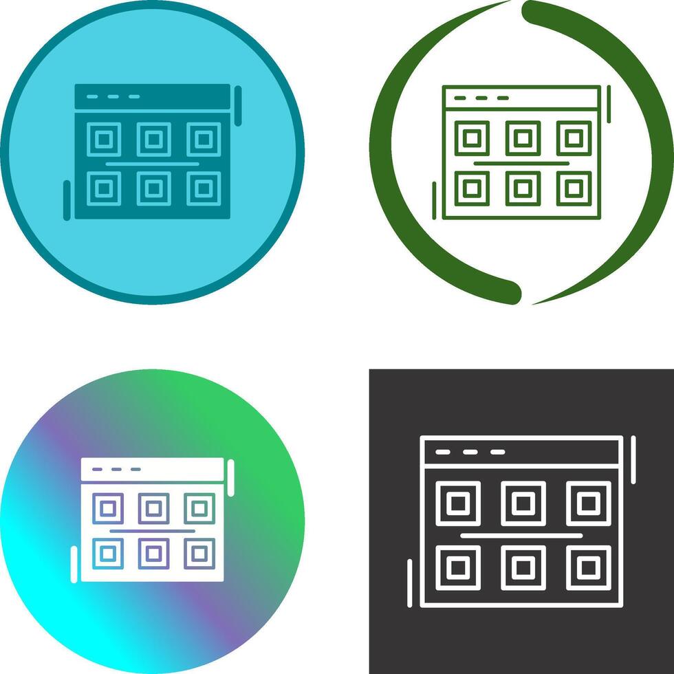 Layout Icon Design vector