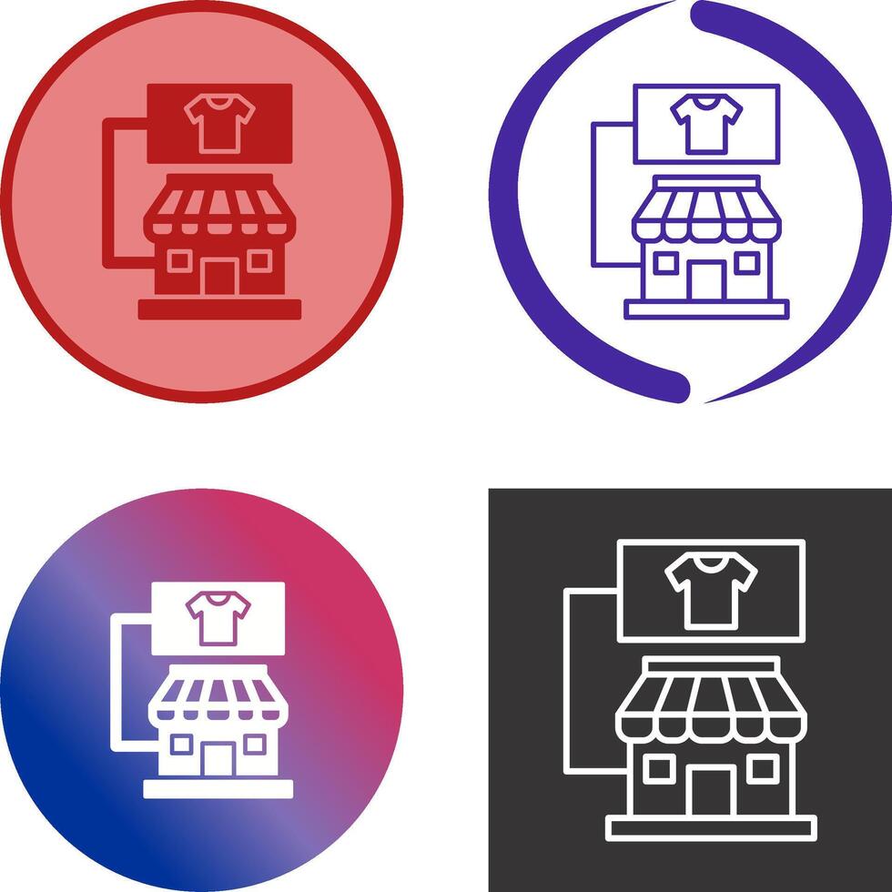 Store Icon Design vector
