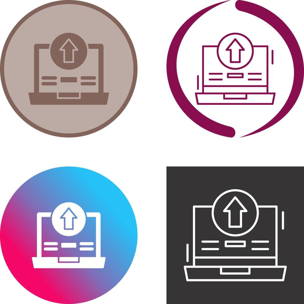 Upload Icon Design vector