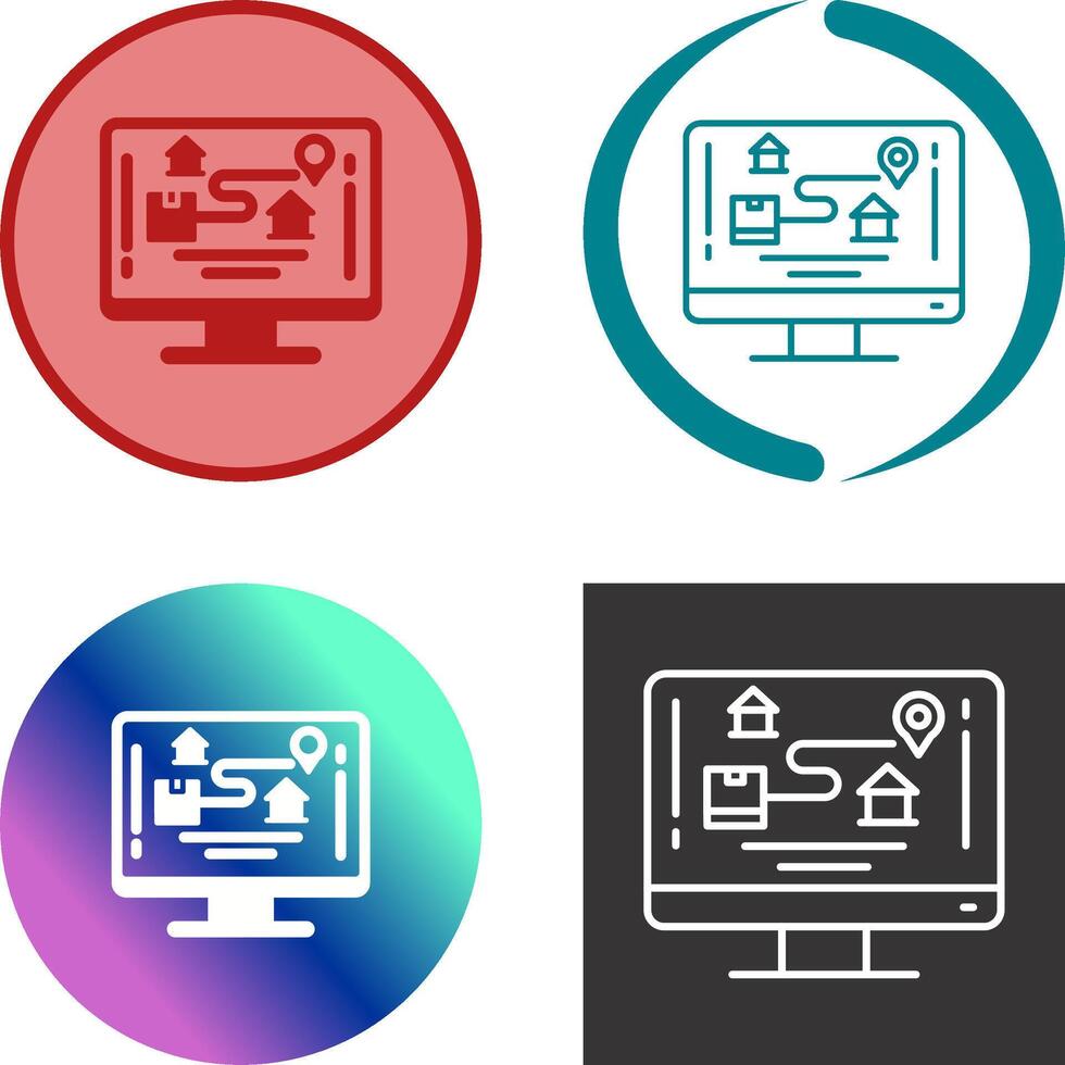 Tracking Icon Design vector