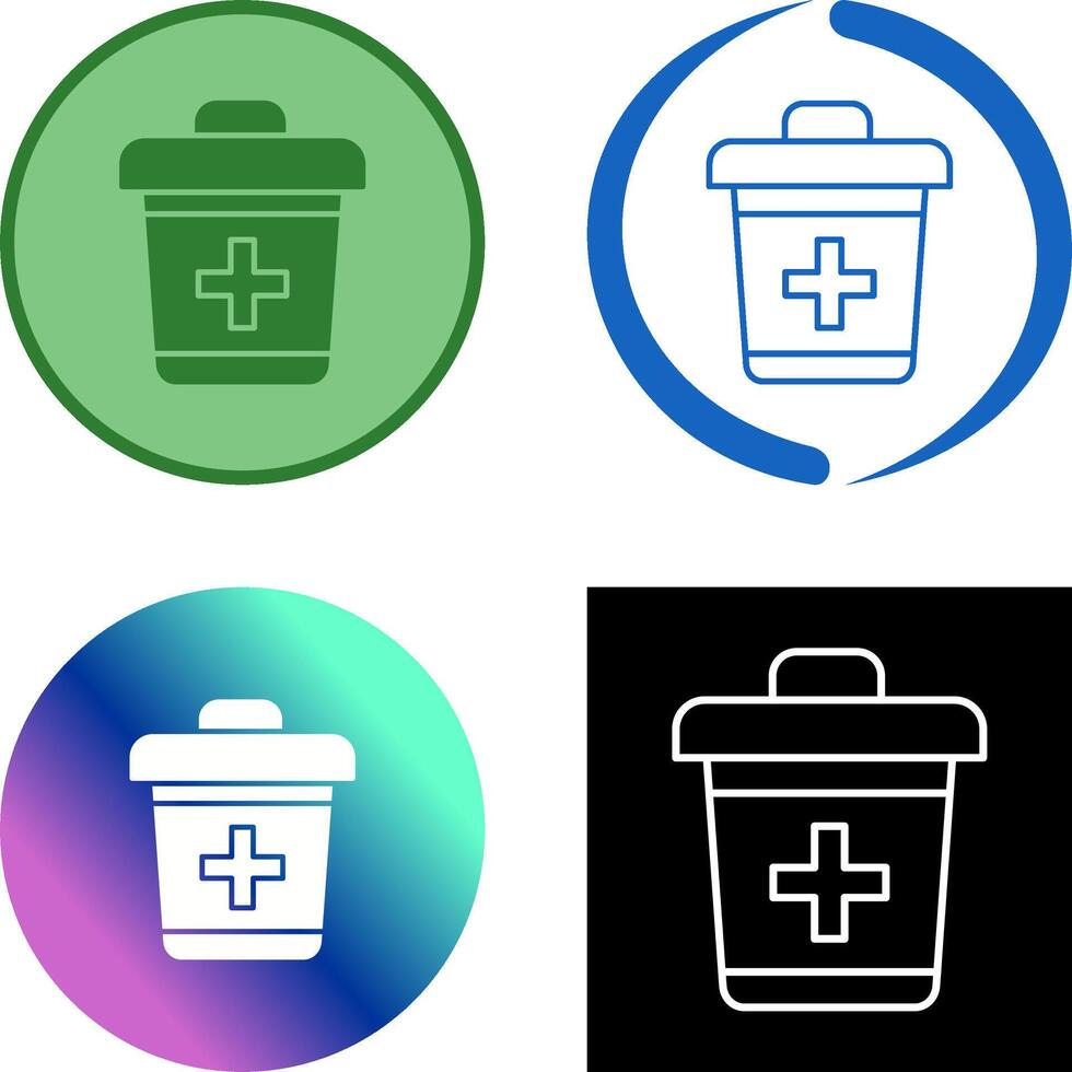 Dustbin Icon Design vector
