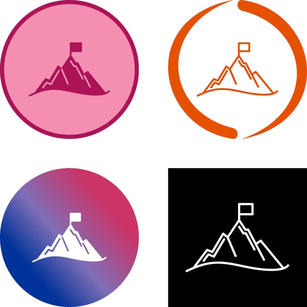 Mission Icon Design vector