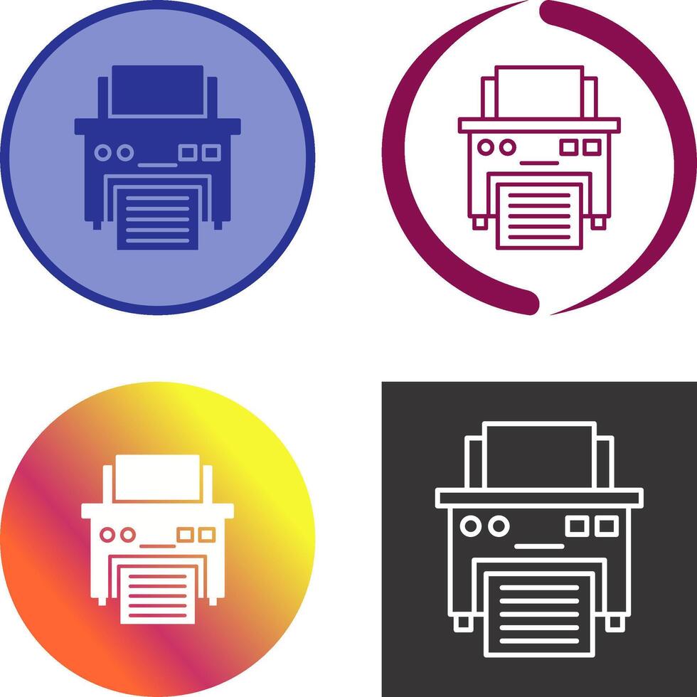 Printer Icon Design vector
