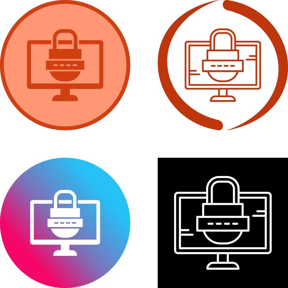 Password Icon Design vector