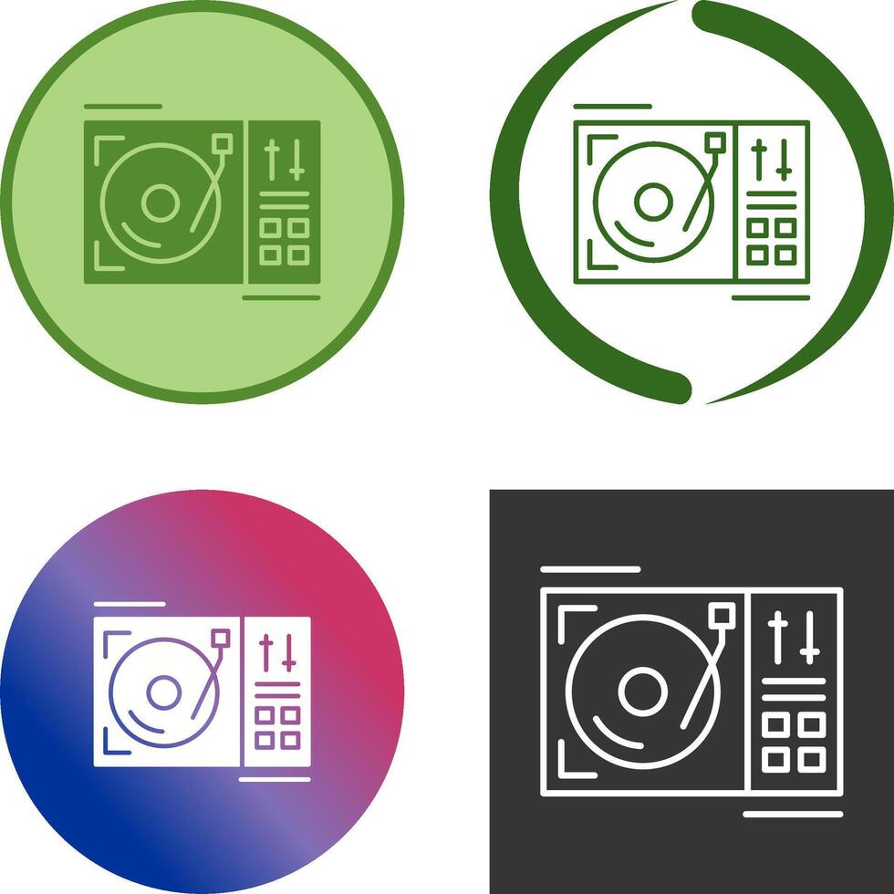 Turntable Icon Design vector
