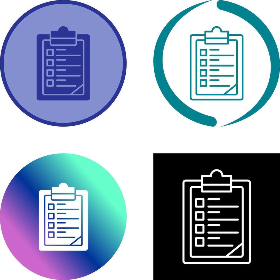 Clipboard Icon Design vector