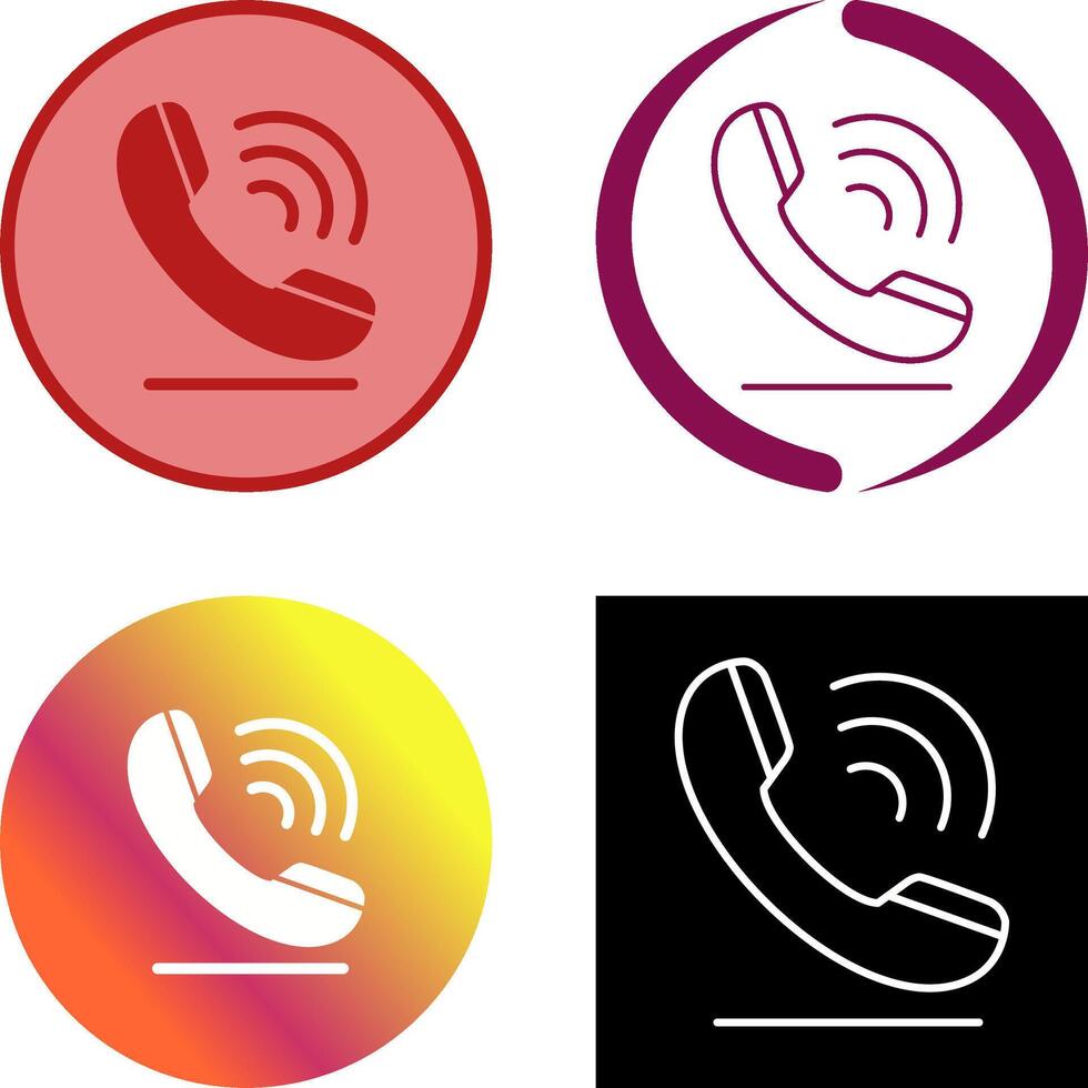 Phone Call Icon Design vector